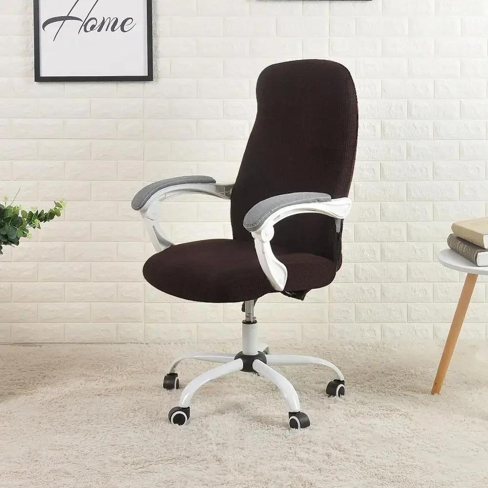 Cover for Computer Chair  Water Resistant Jacquard Office Chair Slipcover Elastic for Home Armchair 1PC  Sillas De Oficina
