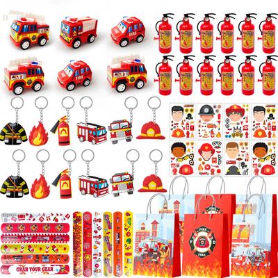 Firefighter Party Favors,72pcs Fire Truck Party Favors-Firefighter Stickers Etc Firefighter Themed Party Favors&Firefighter Party Decorations Supplies
