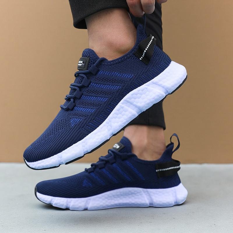 

High Quality Summer Men Shoes Lightweight Comfortable Breathable Running Shoes Men Designer Mesh Outdoor Tennis Casual Sneakers 36