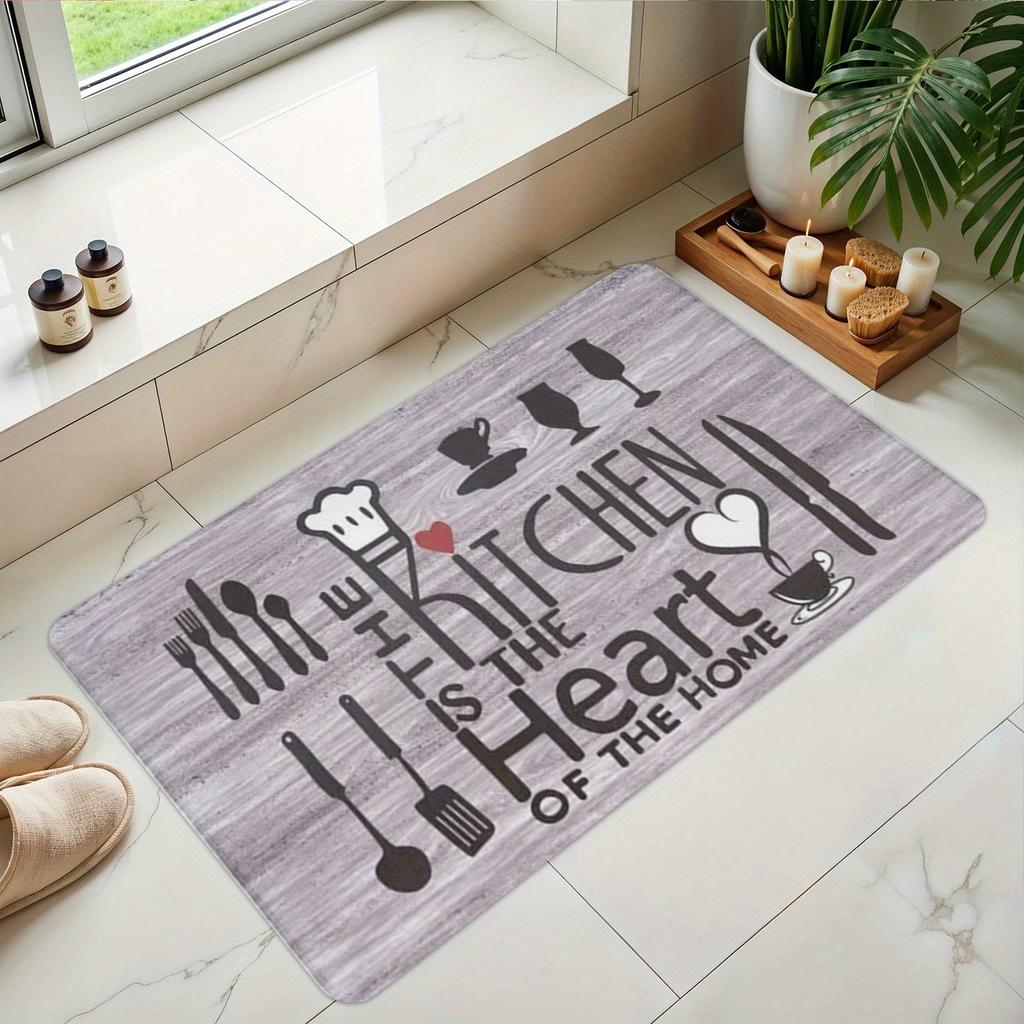 1PC Mushroom Forest Pattern Kitchen Rug Non-Slip Door Mats Pop Design Bathroom Rug Bath Mat Carpet for Home Sink Laundry Decor