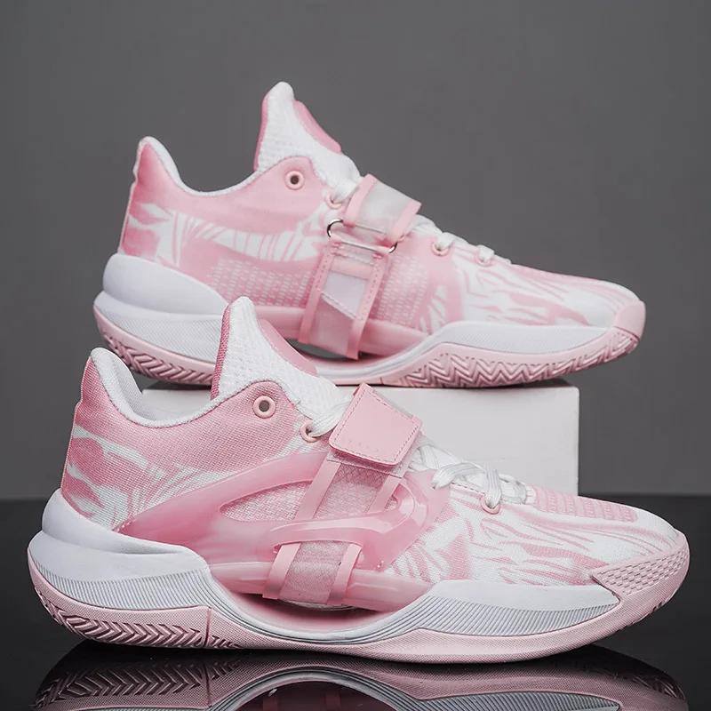 Men Basketball Shoes Fashion Outdoor Training Sports Shoes Rebound Anti Slip Breathe Basketball Professional Competition Shoes