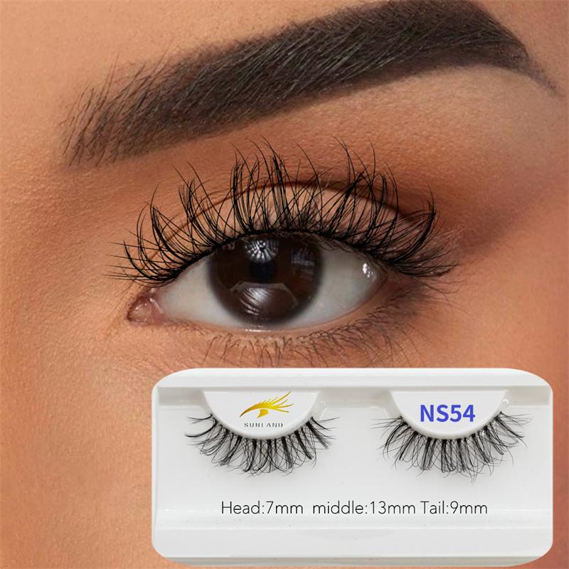 New Arrivals Soft Light Matte Synthetic Hair Faux Mink Handmade Eyelashes Korean Vegan Custom Lashes Cluster Reusable