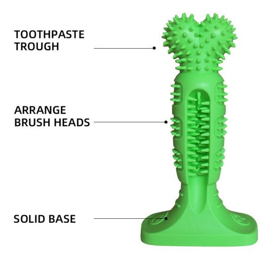 Dog Toothbrush Stick Toy Spiky Textured Dog Chew Toy Puppy Teething Toy for Efficient Tooth Cleaning Aggressive Chewers Training