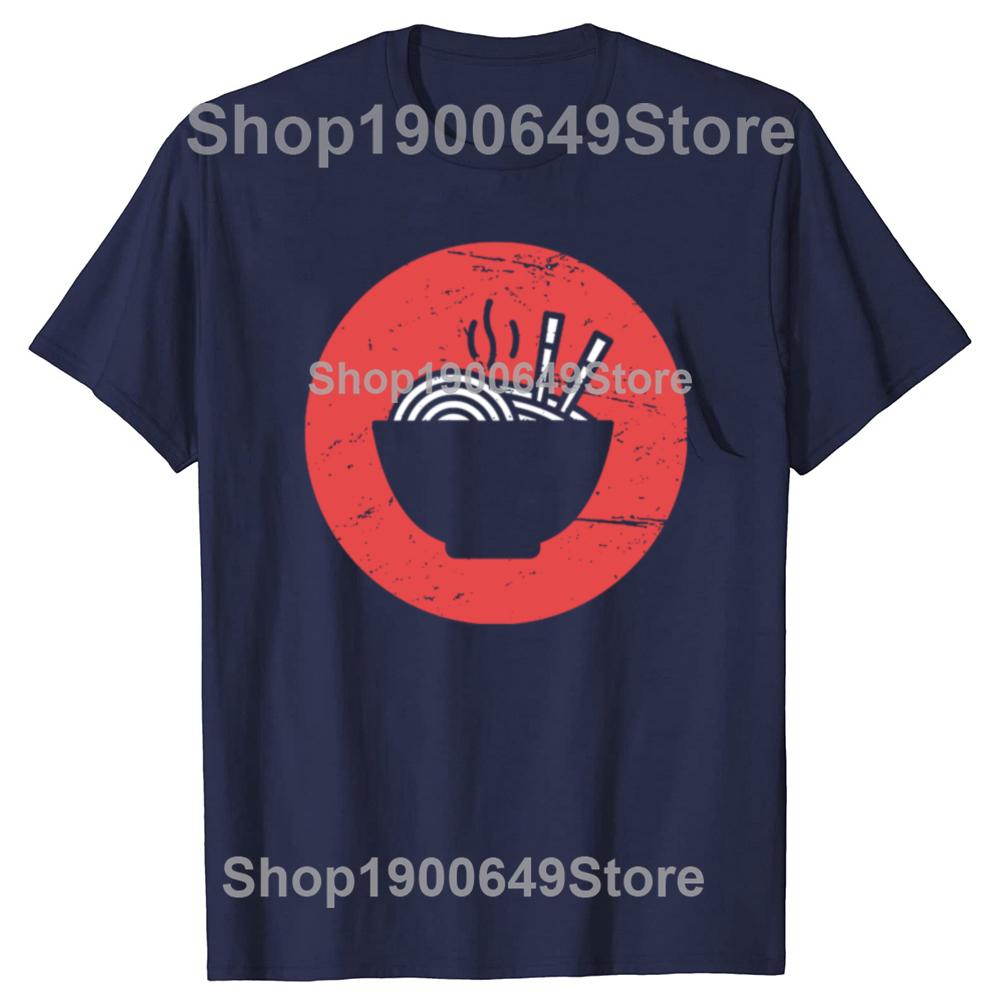T-shirts Graphiques Ramen Japonais Rétro Drôles Hommes Femmes Mode T-shirt Décontracté 100% Coton Lâche Surdimensionné T-shirt Été