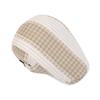 Beret British Retro Color Block Peaked Cap Women's Summer Plaid Newsboy Cap