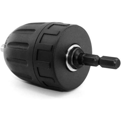 1 Stück 0,8-10 mm schlüsselloser Bohrfutter 3/8" bis 24UNF Gewinde 1/4" Sechskant-Schaft Schnellwechsel-Adapter Stahl Schnellverbindung