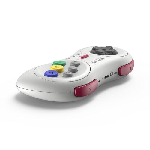 8bitdo M30 Bluetooth Gaming Controller 6 Button Gamepad for Ns Switch Windows Android Macos Steam Respberry Pi  White