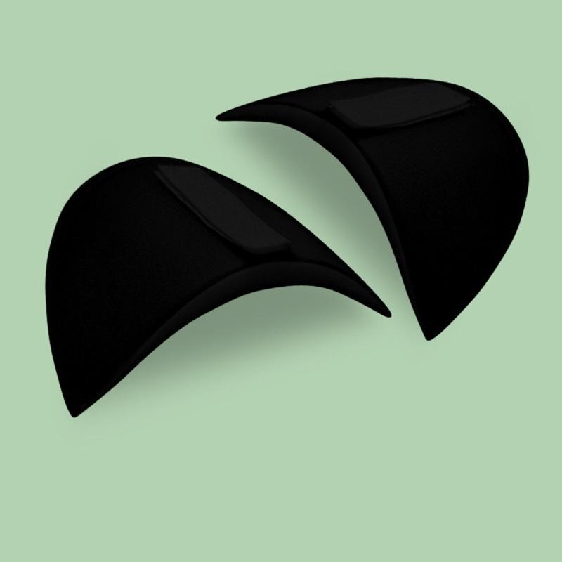 Cushioned Shoulder Inserts for Clothing Structure, Contoured Garment Support with Touch-Close Closure, Set of 3