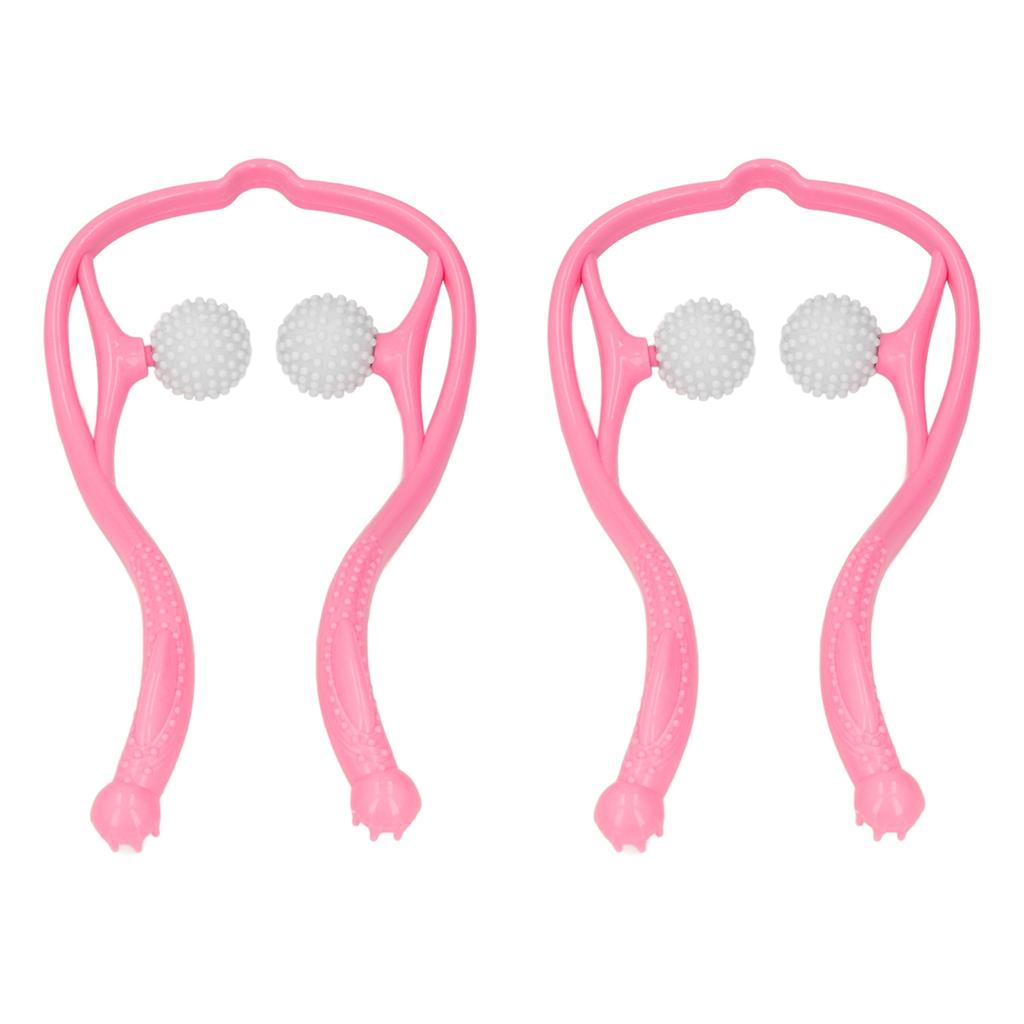 2pcs Neck Massager Dual Trigger Point Ergonomic Handheld Massager for Neck Shoulder