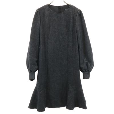 Rene Made In Japan Long Sleeve One Piece 34 Charcoal Gray Women Used