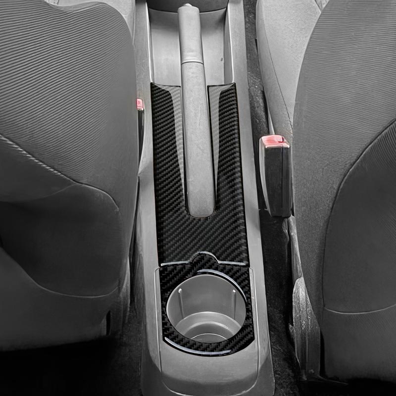 Per SEAT Cordoba Ibiza 6L (2002-2009) Accessori Trim Adesivo Interno in Fibra di Carbonio. Copertura Pannello Cambio Marce Console Centrale Auto.
