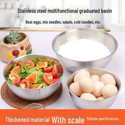 Koreanische Schüssel aus lebensmittelechtem Edelstahl: Perfekt für kalte Nudeln, Salate, Bibimbap und mehr