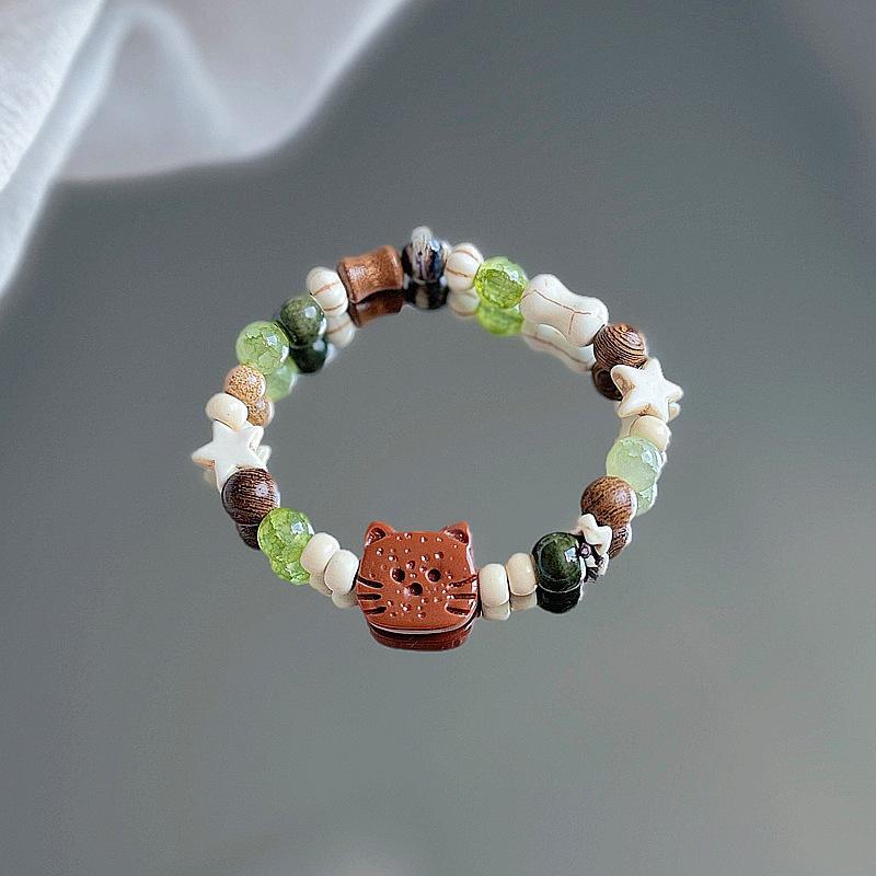Women's Summer Beaded Ceramic Bracelet: Fade-Resistant Niche Design Gift