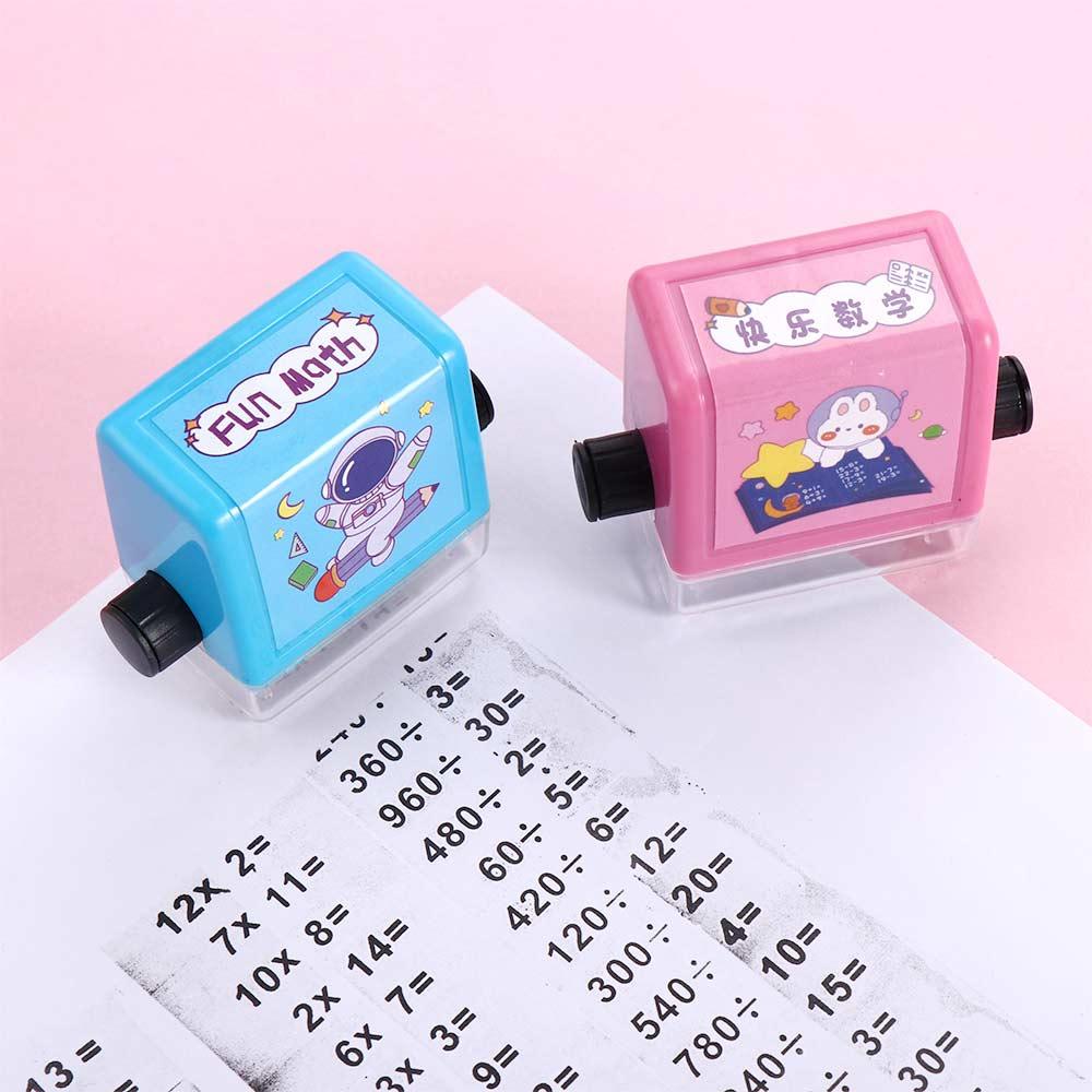 100 Student Stationery Math Practice Roller Math Calculate Arithmetic Stamp Number Rolling Stamp