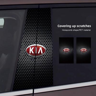 2 PCS Car B Pillar Sticker Car Center Pillar Decoration Decal for Sportage Ceed Picanto Rio ProCeed Niro 5 3 4 K7 K5 K8 K3 R