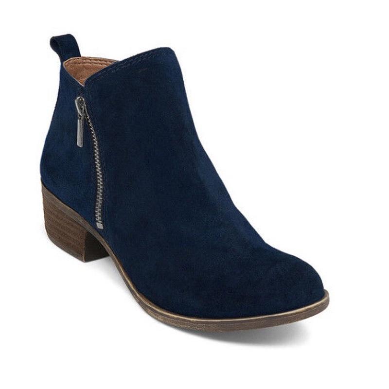 Elegant Women's Casual Booties With Low Heels And Round Toe For Stylish Comfort