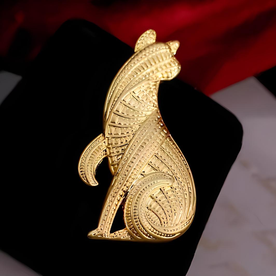 Medieval Leopard Brooch High-end Women s Delicate Alloy Retro Brooch Pin Suit Accessories