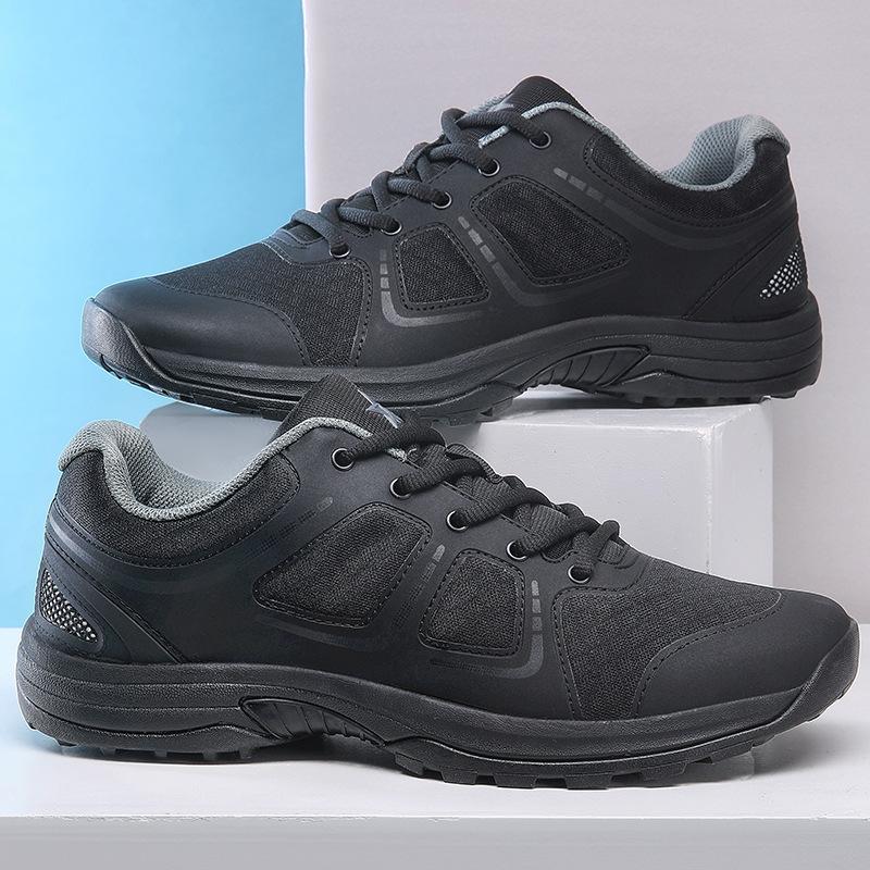 Physical training shoes men's black training shoes breathable and lightweight running shoes fire shoes liberation shoes rubber shoes spring and autumn
