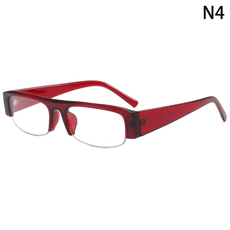 

Small Rectangle Women Sunglasses Vintage Clear Lens Men Half Frame Eyewear Shades Uv400