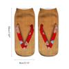 3D Patron Sokken Flop Print Sokken 4 Paren Katoen Modieus Ademend Manicure Laag Uitgesneden Absorberend voor Yoga