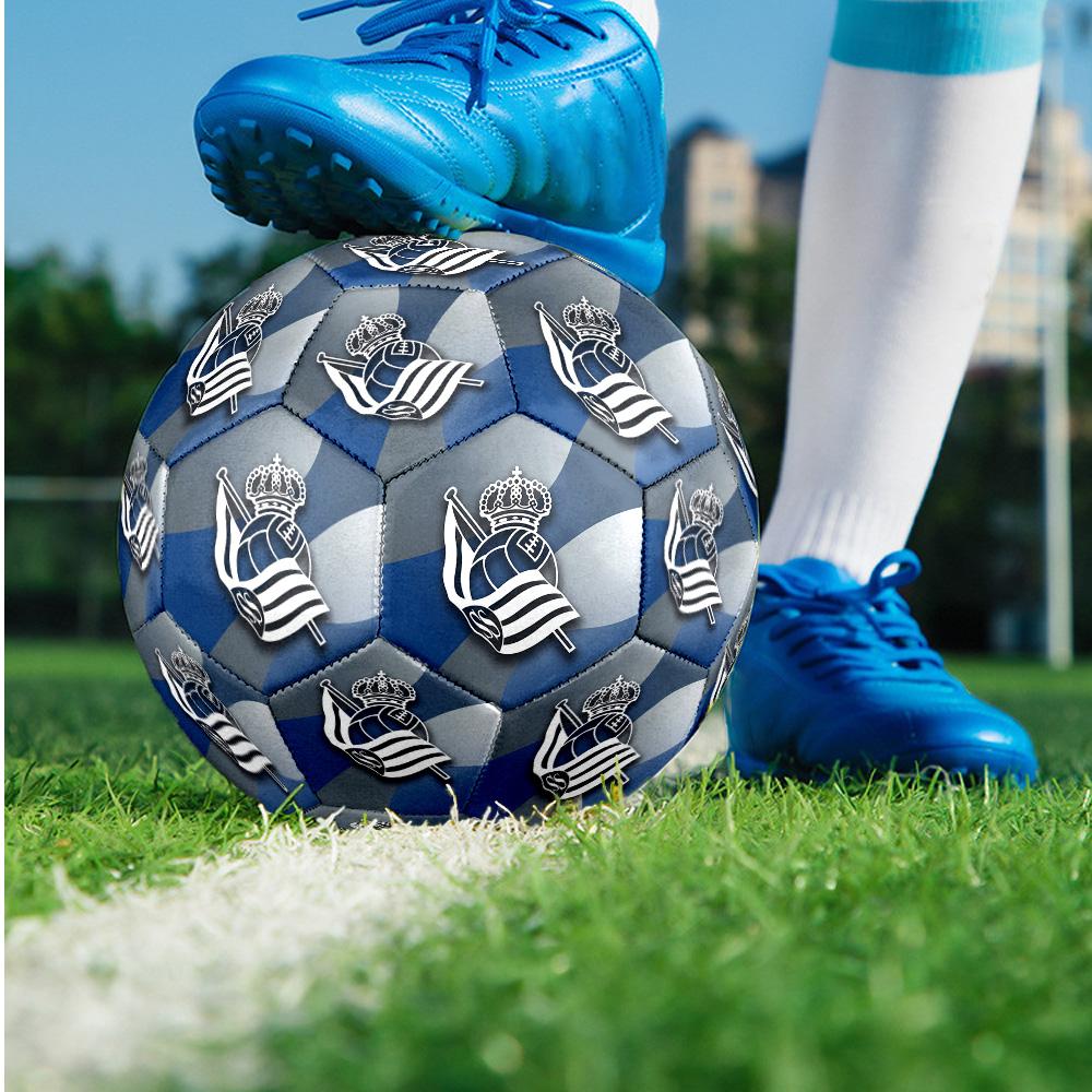 Pallone da Calcio Standard Misura 5 FC Real Sociedad Durevole per Allenamento e Partita Sport Outdoor per Adulti