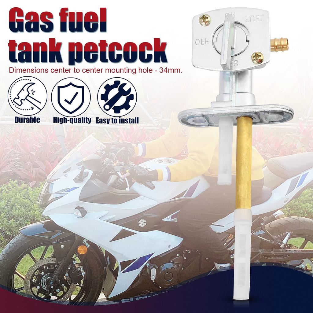 QAZAKY 2 Pack Fuel Gas Tank Pet Cock Valve Switch Suzuki LT80 Quad Sport