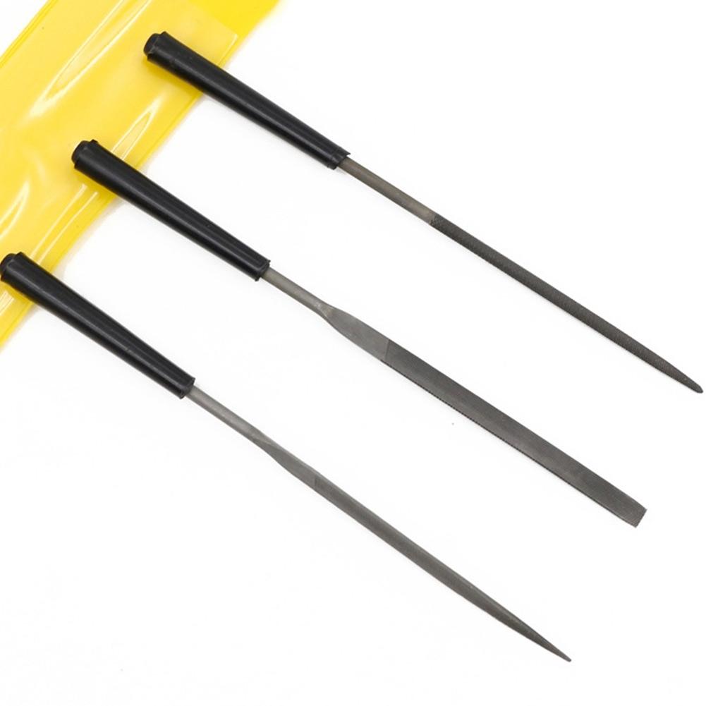 Hand Tools Diamond Files Diamond Needle For Wood Nonslip Handle Silver + Black