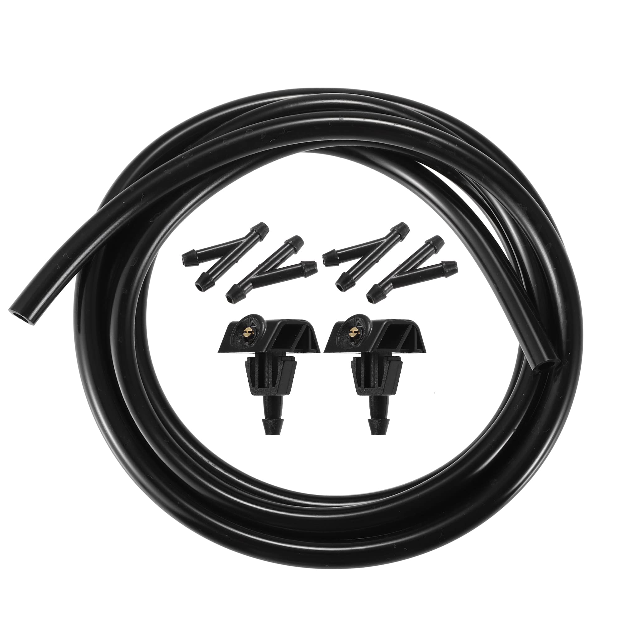 

ACROPIX Windshield Wiper Washer Nozzle Jets for nis san Compatible with Note Black 7pcs чёрный