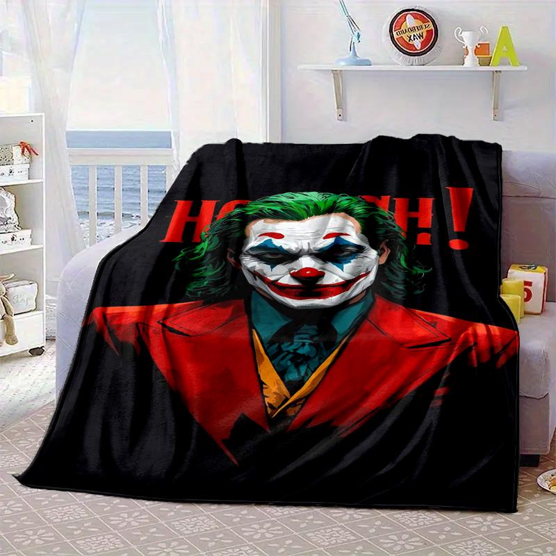 Coole Clowns-Muster-Decke Flanell-Decke für Bett, Sofa, Camping, Wandern, Picknick-Zubehör, Geschenk für Familie, Fan-Geschenke