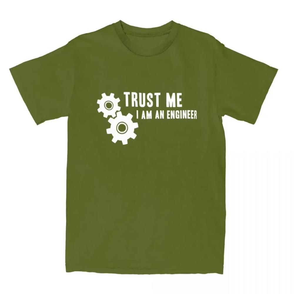 Trust Me I Am An Engineer T-Shirt Summer funny quote Y2K Casual T-Shirts  Trendy Cool Tshirt For Men Short-Sleeved Clothes