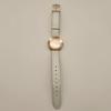 Used Good Condition FURLA Women's Watch White Gold Leather Belt
