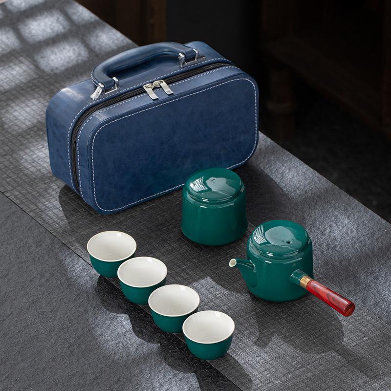 Ceramic Portable Travel Tea Set Bank Company Portable Tea Set
