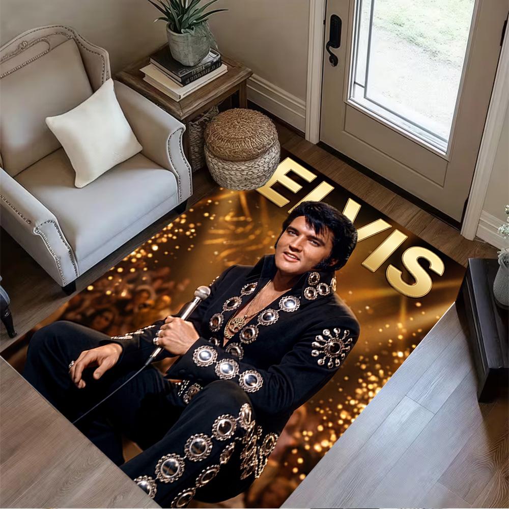 Elvis Presley Performance Carpet Suitable for Bedrooms Entryway Foyer Living Rooms Antislip Carpet Office Home Decor Wedding Party Gift