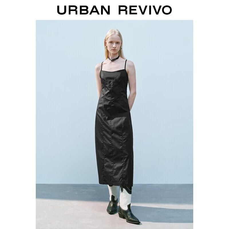 UR2026 Women s Casual Slit Sling Midi Dress XL