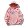 Pullover Los Angeles Dodgers Unisex Larghi Casual Felpa con Cappuccio Manica Lunga Abbigliamento Sportivo Oversize Moda Donna Uomo Felpa