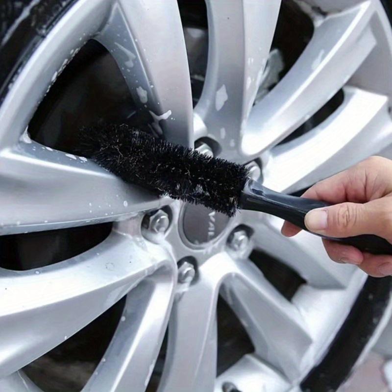 [Durable Tire Brush] Ergonomic Multi-Vehicle Tire Brush | Sparkling Finish, Easy Grip for Efficient, Safe Rim Cleaning - Durable