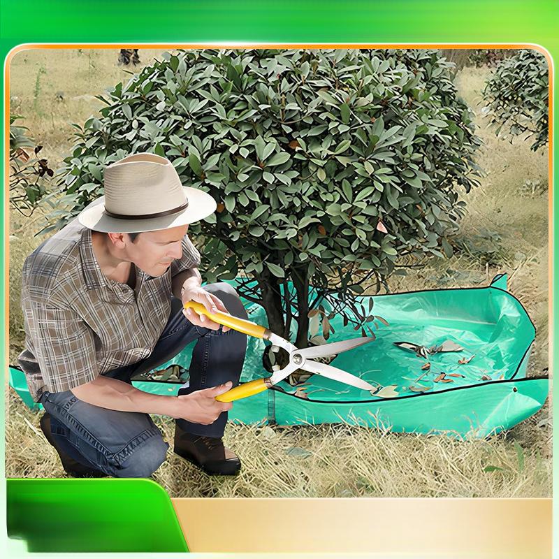 Multi-Purpose Garden Leaf Collection Blanket, Waterproof Tree Pruning Tarp, Reusable Yard Cleanup Mat Gardening Tool Pad