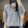 Women's Cashmere Sweater Qinghe Cashmere 30% Cashmere 70% Wool Women's Autumn and Winter Cashmere Pullover Soft and Warm