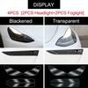 Für Tesla Model 3 Y 2017- TPU Geschwärzte Scheinwerfer Rückleuchten Nebelscheinwerfer Schutzfolie Modifikation Schwarze Farbwechselnde Folien