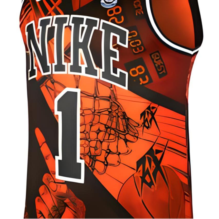 Nike Come Hbl Dna Jersey Canotta Lega Scolastica Traspirante Senza Maniche Maglia da Basket Uomo Arancione CI9081-890
