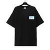 T-shirt in cotone puro a doppia filatura, lavata e invecchiata, con stampa di lettere Vetements, versione alta transfrontaliera, per uomo e donna