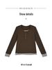 Women's Plus Velvet Long-Sleeve T-Shirt with Inner Layer - Stylish Two-Piece Design for Autumn/Winter 2025