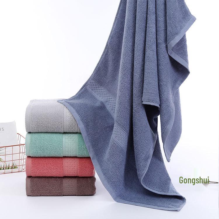 Quick-Drying, Absorbent, No-Shed, Thickened Unisex Bath Towel - 100% Pure Cotton for Adults