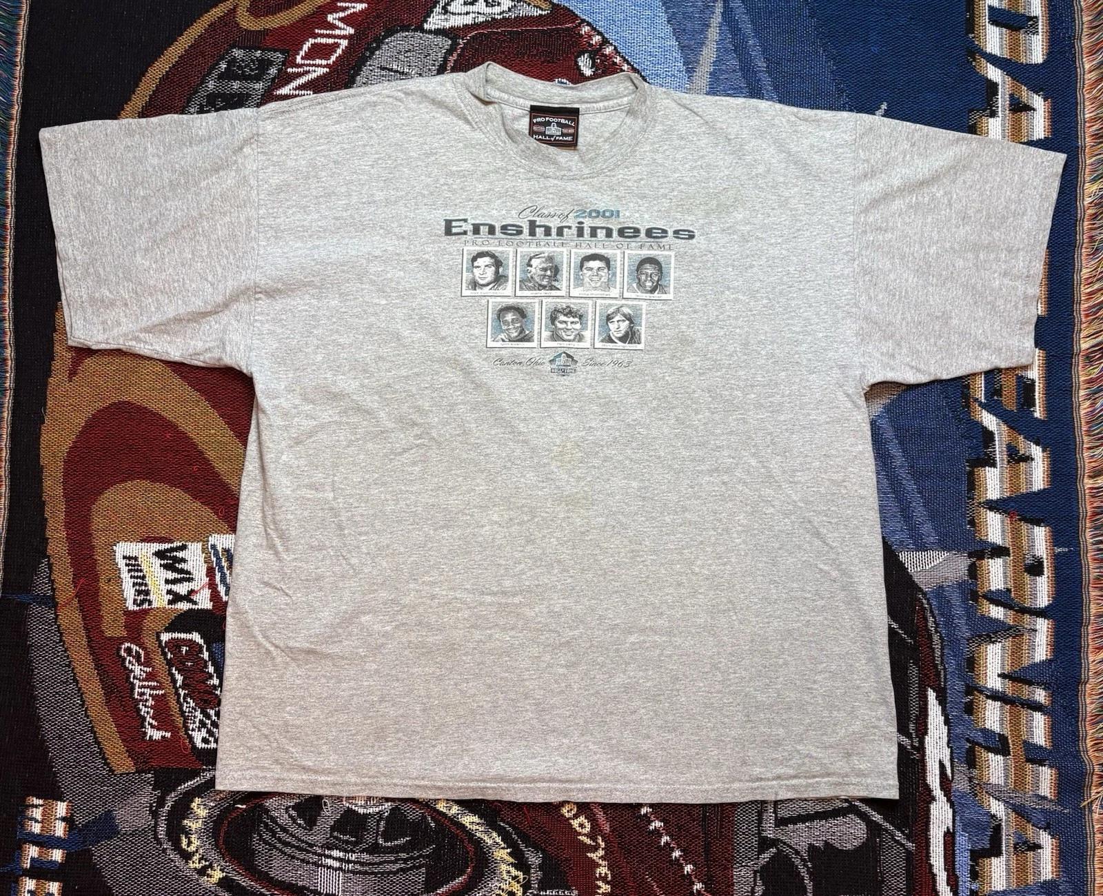 Vintage NFL Hall Of Fame Induction Shirt 2001 2XL Buoniconti Levy Slater Swann S