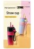 316 Stainless Steel Portable Thermos Cup with Giant Straw for Coffee or Ice Water