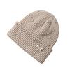 Solid Color Crystal Pearl Bow Beanie Warm Pullover Hat Fashion Knit Hat  Outdoor