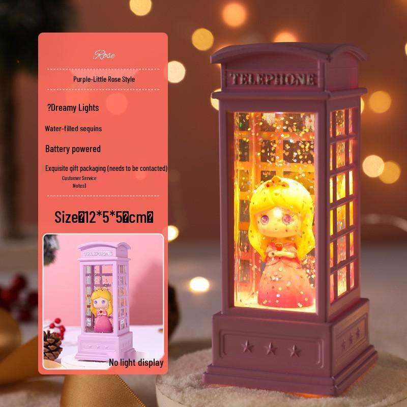 Julgransscen Lysande Vattenlykta - Skrivbordsdekoration & Köpcentrumdekoration