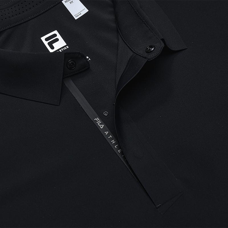 Fila Fitness Cool Dry Comfortable Polo Shirt Men Tops A61M621110F-BK