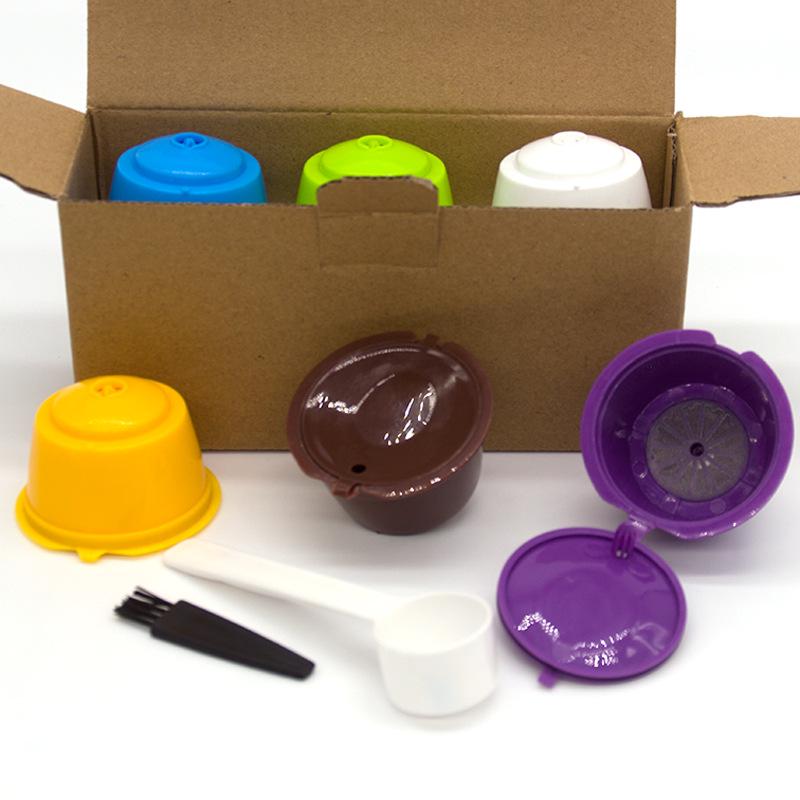 6-Pack Coffee Capsule Cups for DOLCE GUSTO with Filter Box Set