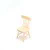Miniature 1/12 Dollhouse Wooden Table Simulation Chair Table Furniture Toys Doll House Decoration